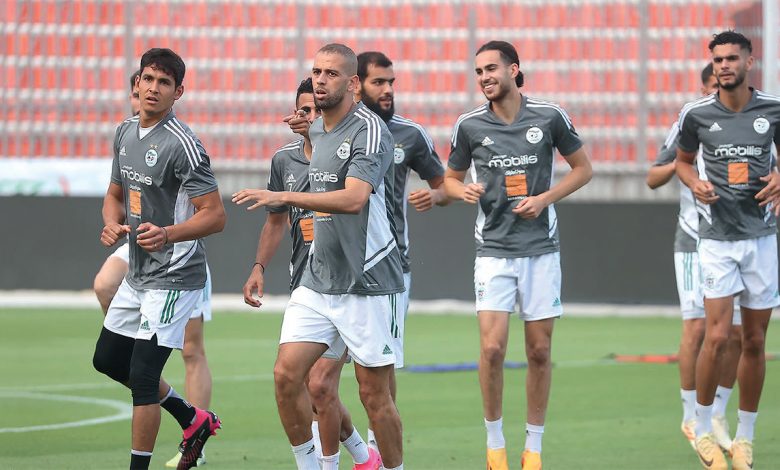 Séance d'entrainement de l'équipe nationale d'Algérie
