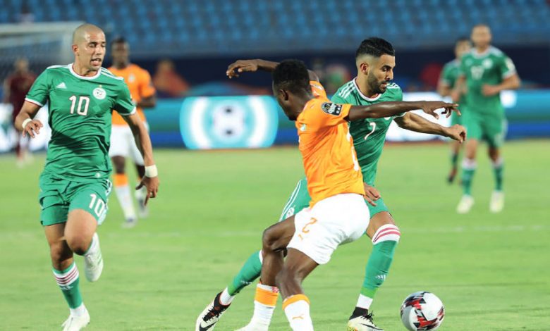 Feghouli et Mahrez lors de la CAN 2019