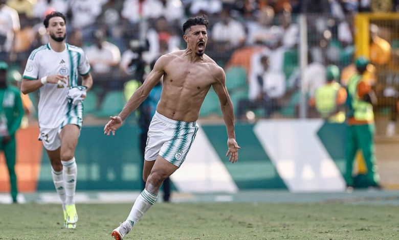 Baghdad Bounedjah, auteur du but égalisateur face au Burkina Faso