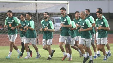 Séance d’entraînement de l'équipe nationale d'Algérie