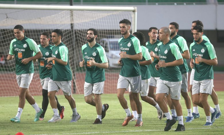 Séance d’entraînement de l'équipe nationale d'Algérie à Lomé