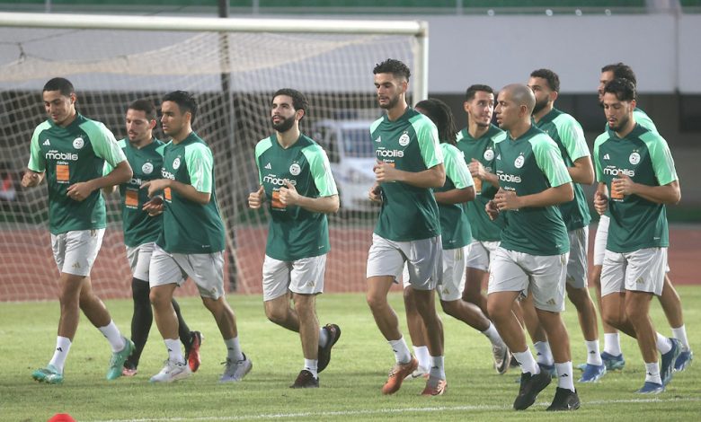 Séance d’entraînement de l'équipe nationale d'Algérie