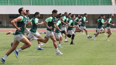 Séance d’entraînement de l'équipe nationale d'Algérie à Lomé