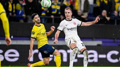 Amoura face à l'Eintracht Francfort