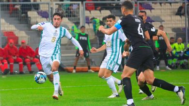 Chaibi lors du match Algérie - Bolivie