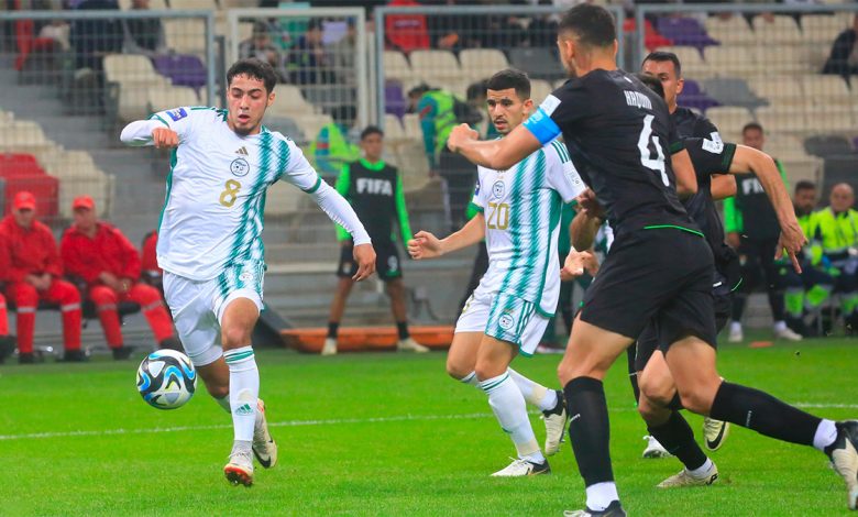 Chaibi lors du match Algérie - Bolivie