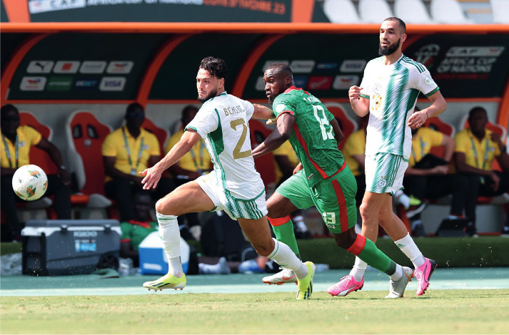Bensebaïni durant la CAN 2023