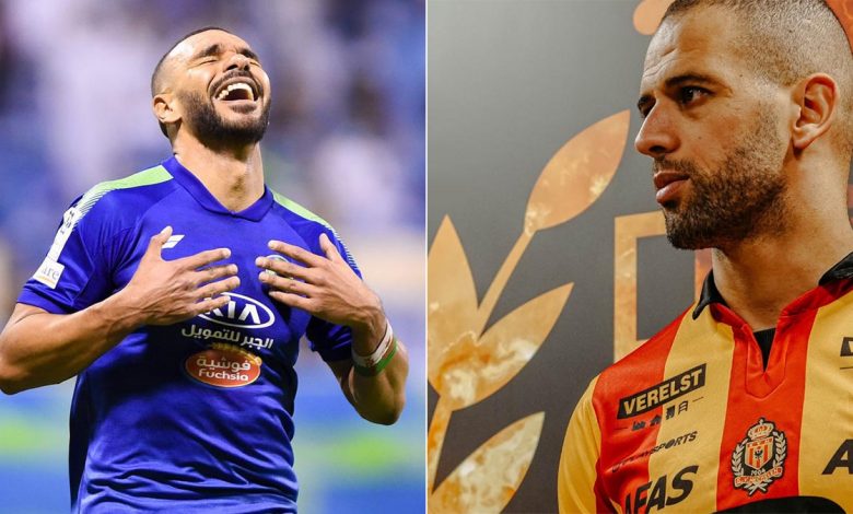 El Arbi Hillel Soudani et Islam Slimani