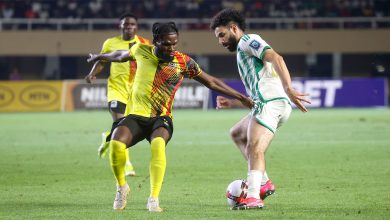 Rayan Aït-Nouri lors du match contre l'Ouganda
