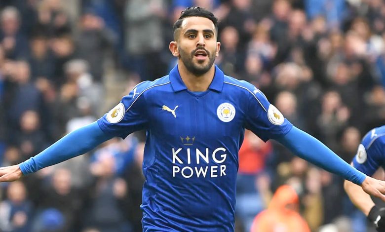 Riyad Mahrez avec Leicester City