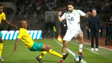 Aït-Nouri lors du match Algérie-Togo