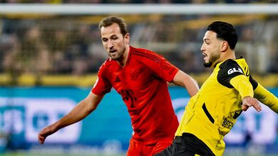 Ramy Bensebaïni et Harry Kane