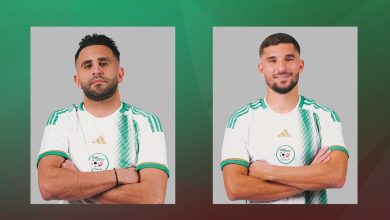 Riyad Mahrez et Houssem Aouar