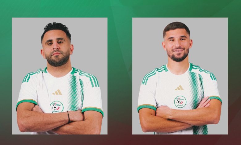 Riyad Mahrez et Houssem Aouar