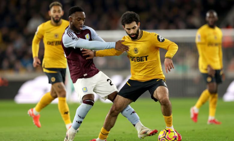 Ait-Nouri face à Aston-Villa