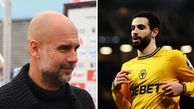 Pep Guardiola et Rayan Ait-Nouri