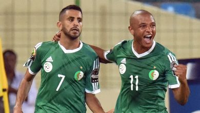 Riyad Mahrez et Yacine Brahimi