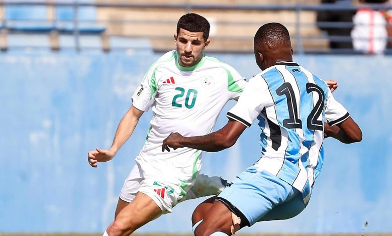 Youcef Atal durant le match Botswana -Algérie